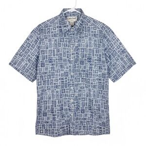 COOKE STREET Men’s Vintage Hawaiian Tapa Print Casual Button Down Shirt